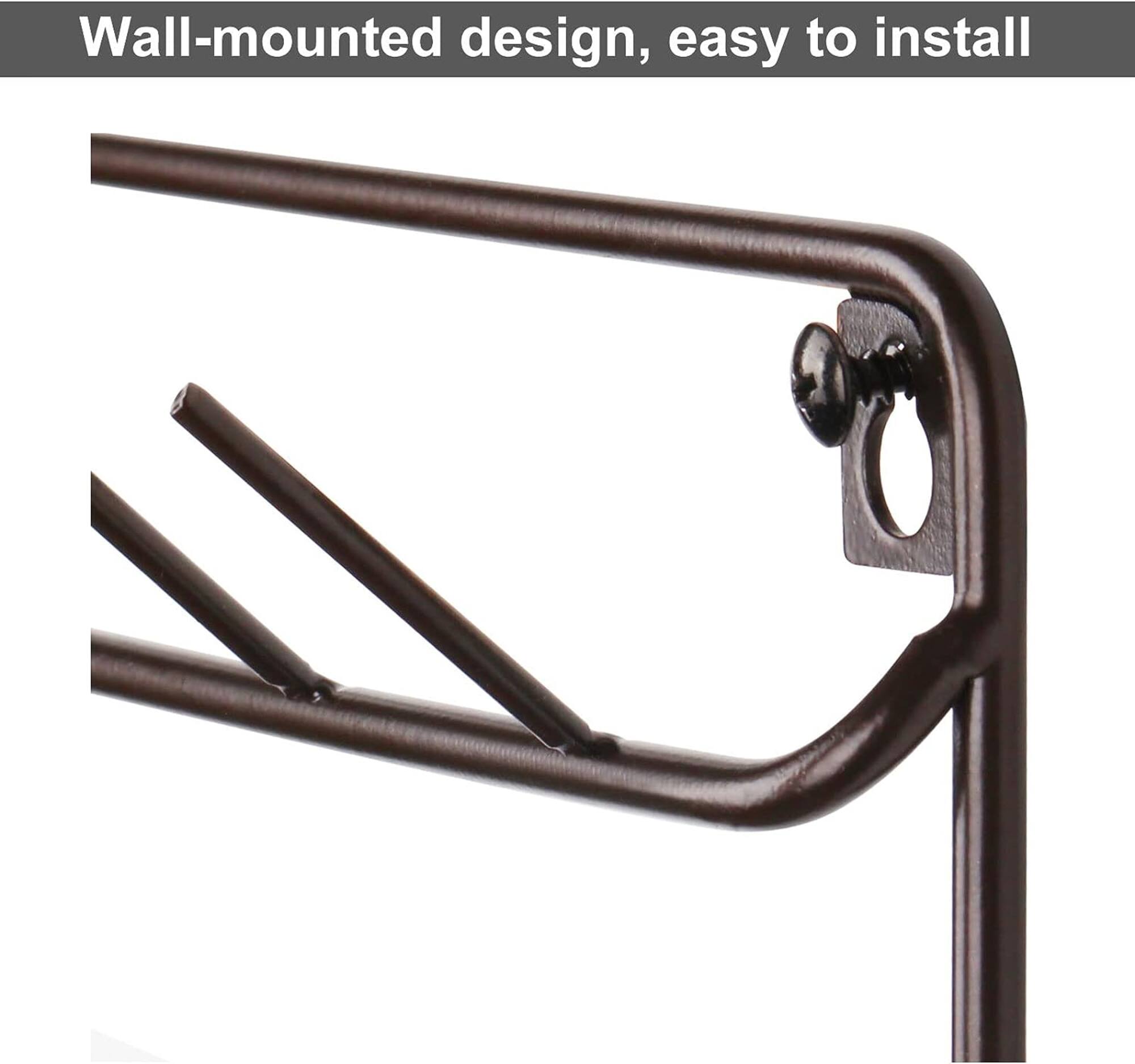 NEX™ Brown 54-Spool Wall-Mounted Sewing Thread Rack, 4ct.